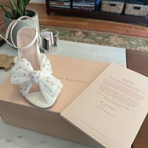 Loeffler Randall Camellia Pleated Knot Heeled Sandal